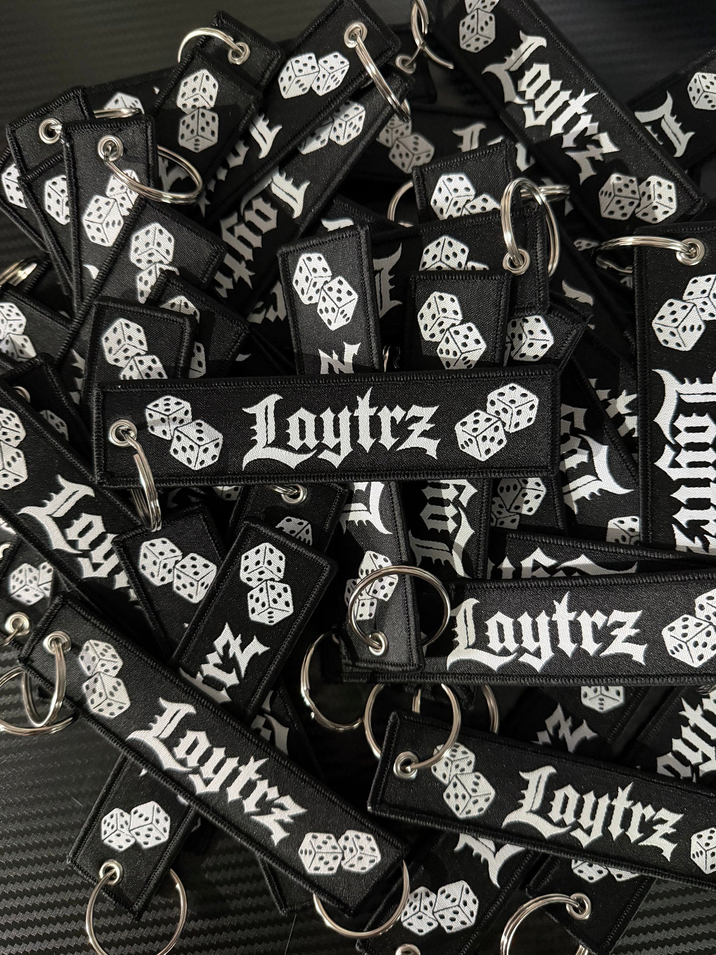 White Dice Jet Tag